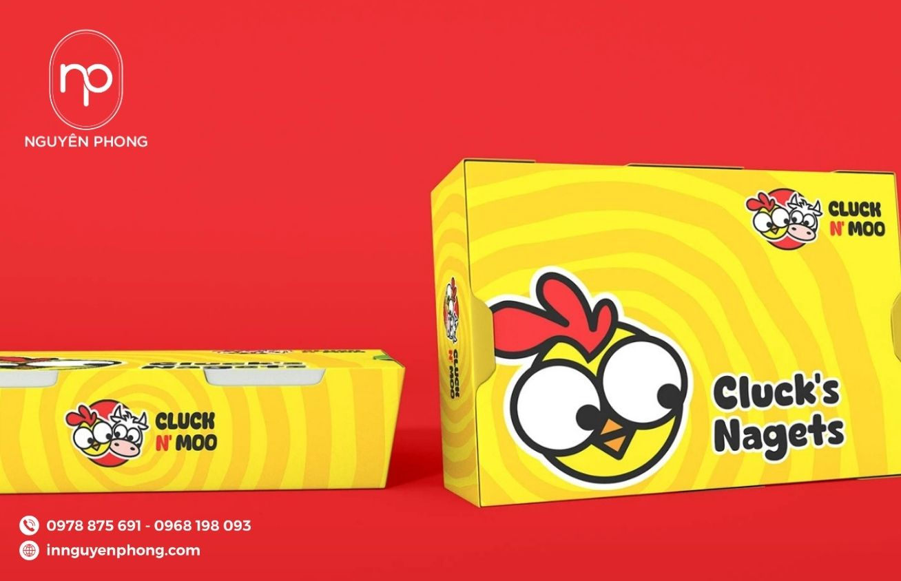 Mẫu hộp gá rán nổi bật
